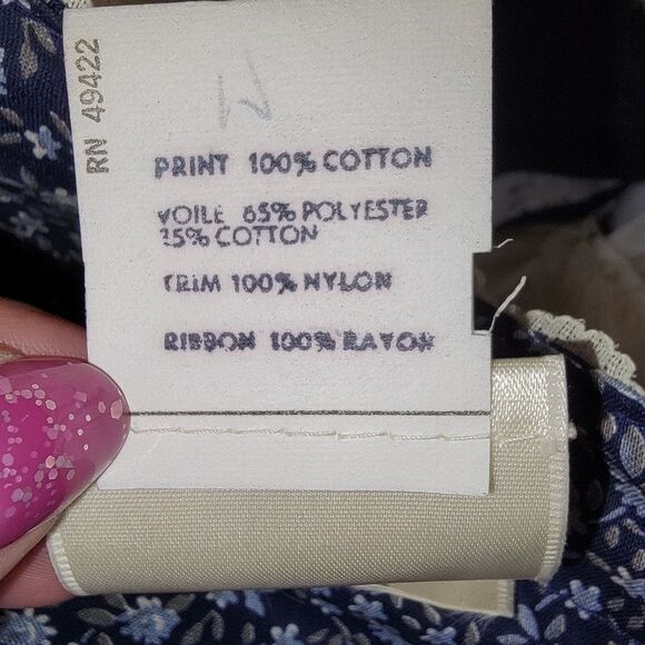 Gunne Sax by Jessica floral dress prairie vintage size 7 - Picture 14 of 14